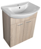 ZOJA szafka umywalkowa 61,5x74x32,5cm, dąb platin
