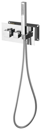 LATUS bateria prysznicowa podtynkowa termostatyczna, słuchawka prysznicowa, 2/3 wyjścia, chrom