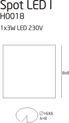 Spot led I oprawa halogenowa