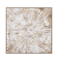 Starburst Flair Framed Canvas 1000x1000mm