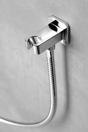 Przyłącze kątowe z uchwytem prysznica, chrom