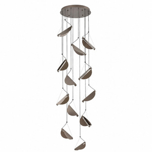 Lampa wisząca NAMI-12 - LED, szary szczotkowany