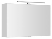 CLOE szafka z lustrem z oświetleniem LED, 80x50x18cm, biała