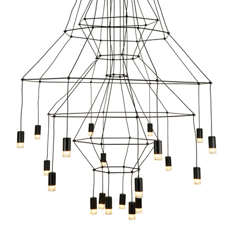 Lampa wisząca LINEA-20 czarna 120cm