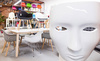 Fotel NEMO FACE CHAIR biały - włókno szklane