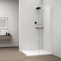 ESCA WHITE MATT jednoczęściowa kabina przysznicowa Walk-In, montaż przy ścianie, szkło czyste, 600 mm