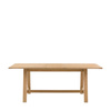 Eton Ext Trestle Dining Table Nat 1600/2000x750mm