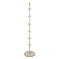 Carnaby Floor Lamp Base Satin Almond White