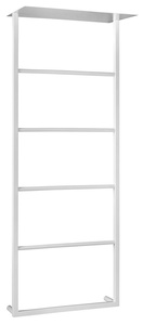 SKA ścienny wieszak na ręczniki z półką 454x1184x252mm, biały mat
