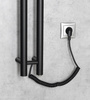 PAPINADO elektryczna suszarka na ręczniki, 109x1200mm, 40W, czarny mat