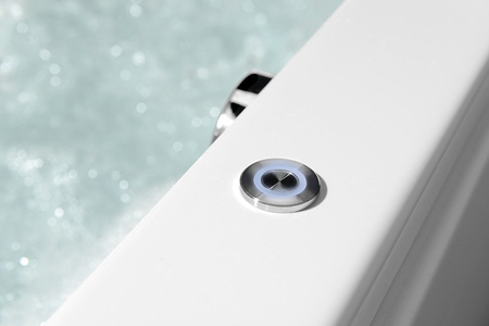 NOEMI wanna z hydromasażem, 160x70x39cm, Attraction Hydro, chrom