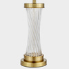 LAMPA NOCNA GLAMOUR CZARNO-MOSIĘŻNA VILLANOVA