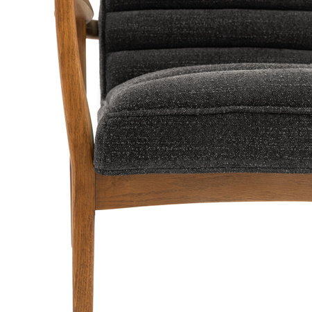 Datsun Armchair Charcoal Boucle 690x760x800mm