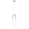 Lampa wisząca U-SHAPE mosiądz 60 cm