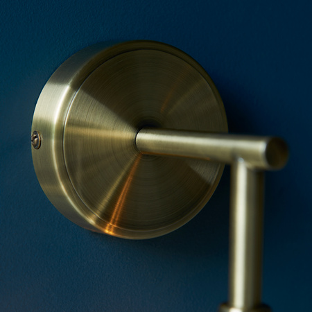 Allegra 1 Wall Light Antique Brass