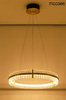 MOOSEE lampa wisząca SATURNUS 70 złota - LED, kryształ, stal szczotkowana