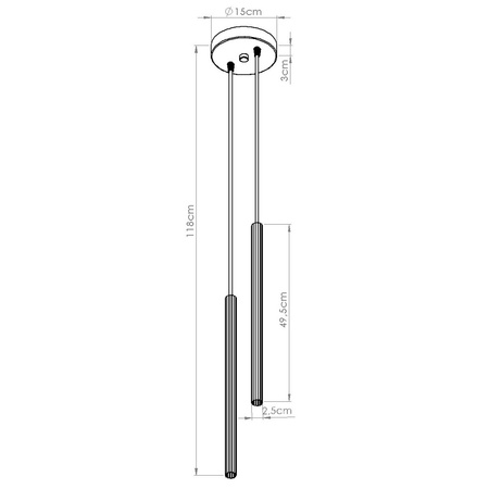 Lampa wisząca ARCHE 2P burgund