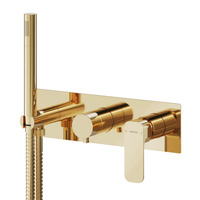 SPY podtynkowa bateria prysznicowa/wannowa, 2 funkcje, złoty