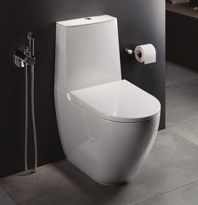 DES Miska WC do kompaktu Rimless 64x38 cm biały połysk