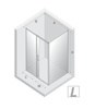 Kabina prysznicowa PRIME 1D prostokątna L 100x75x200 szkło czyste 6mm Active Shield 2.0