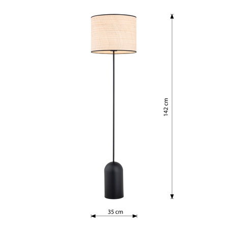 ASPEN LP1 BLACK/RATTAN