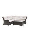 Zestaw ogrodowy narożny WINDSOR – sofa narożna + stolik, technorattan, 5 osób