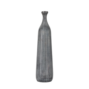 Wazon Enya średni, kolor antyczny szary, 120 x 120 x 450 mm