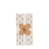 Fleur Floral Stamp Napkins Blue 4pk 450x450mm