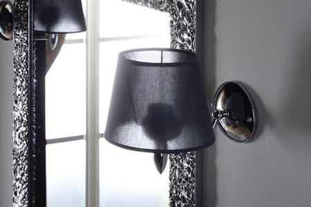 HANBO lampa ścienna E27 60W, 230V, IP21, chrom