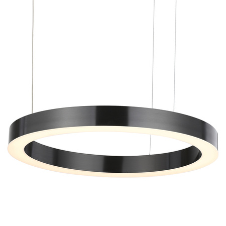 Lampa wisząca CIRCLE 60 cm - LED, ring tytan szczotkowany