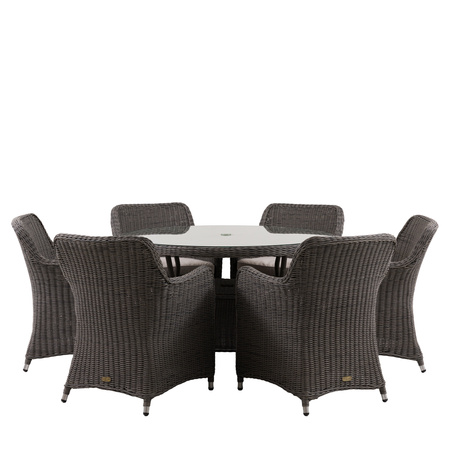 Ascot 6 Seater Round Dining Set