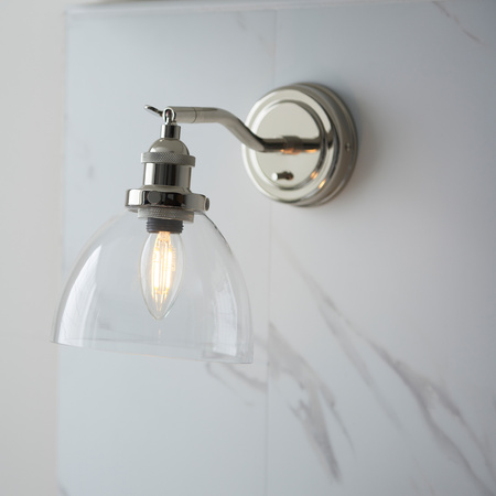 Hansen 1 Wall Light Bright Nickel