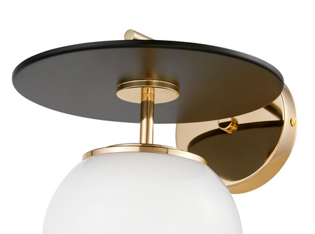 LAMPA ŚCIENNA KINKIET LOFT CZARNO-ZŁOTA DALTONA