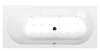 ASTRA B wanna z hydromasażem, 165x75x48cm, Highline Hydro-Air, chrom