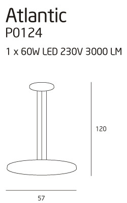 Atlantic lampa wisząca