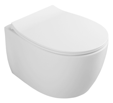 SENTIMENTI miska WC wisząca, Rimless, 36x51cm, biały