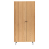 Ashdown 2 Door Wardrobe Natural 520x850x1780mm