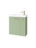 Szafka łazienkowa wisząca z umywalką 55 cm szałwia mat złoty uchwyt NOOK 010-SU55-05+TR41366