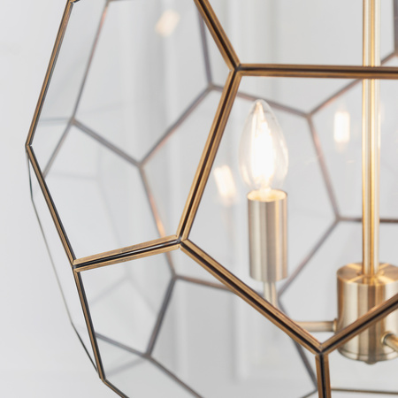 Miele 3 Pendant Light Antique Brass