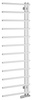 JUSTINA grzejnik łazienkowy  500x1510 mm, biały mat