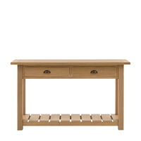 Eton 2 Drawer Console Natural 1400x380x800mm