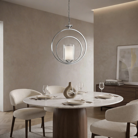 LAMPA WISZĄCA LOFT CHROMOWANA DARTON W1