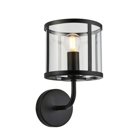 Hopton 1 Wall Light Black