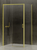 Kabina prysznicowa PRIME LIGHT GOLD 1D prostokątna L 100x75x200 szkło czyste 6mm Active Shield 2.0