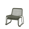Sassano Lounge Chair with Footstool Green