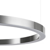 Lampa wisząca CIRCLE 80 cm - LED, ring nikiel szczotkowany
