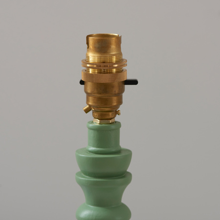 Bibury Table Lamp Base Satin Cotswold Green Paint