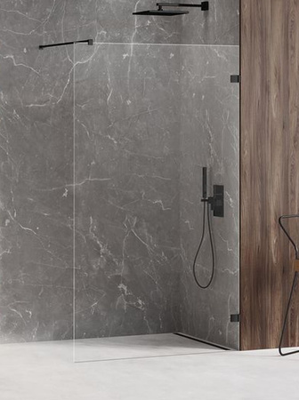 KABINA AVEXA BLACK WALK-IN U 110x200 CZYSTE 8mm ACTIVE SHIELD