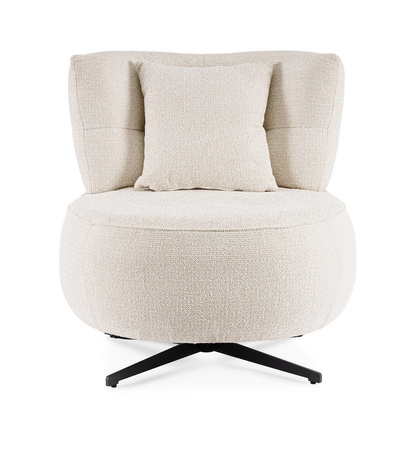 Fotel BIZZOTTO GONNIE obrotowy – ecru