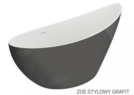 Wanna wolnostojąca 180x80 ZOE GRAFIT*